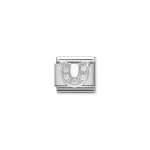 Composable Classic Link Horseshoe In Silver And Stones