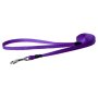 Rogz Utility Small 11mm Nitelife Fixed Dog Lead - Purple Reflective