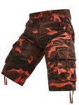 Men's Camouflage Pattern Print Cargo Shorts For Summer Trendy Casual Outdoor Sports Shorts