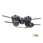 Smte Sunshine Kitchen Pot Set -anti Heat Handles With Keyring With Keychain