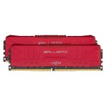 Ballistix 32GB Kit 2X16GB DDR4 3200MHZ Desktop Gaming Memory – Red