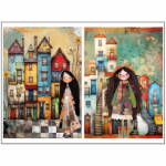 Tear Resistant Deco Print Whimsical Girl