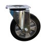 Black Elastic On Aluminium Castor 420 Series Agb