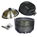Portable Charcoal Braai With Dome Lid & Carry Bag