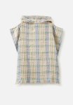 Cotton On Kids Hooded Towel - Rainy Day check Waffle