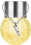Set Of 4 Outdoor Hanging Solar Lights Cracked Glass Solar LED Lights