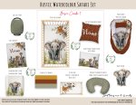 Cot Duvet Bedding Rustic Watercolour Safari Set
