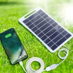 1-PACK Outdoor Solar USB Charger For Travel And Camping - Durable Portable Solar Panel For Power Banks Mobile Phones Flashlights