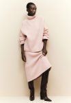 Rib-knit Turtleneck Jumper - Light Pink