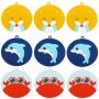 9-PIECE Set Of Cartoon Animal Patterned Placemats With Thermal Insulation