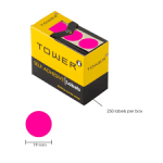 Stickers Fluorescent Dots C19 Set 3 Colours