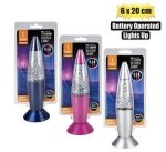 Orn Light Glitter Lamp Asstd 6X20CM B o