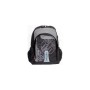 Macaroni Scolaro Student Backpack-lightweight Padded Back And Shoulder Straps Triple Main Plus One Side Zippered Compartments Top Grip Handle Waterproof Material-two Tone Black And