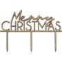 Merry Christmas Wooden Cake Topper