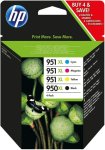 HP 951XL Black And Tri Colour Combo Pack Ink Cartridge