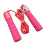 Skipping Rope Adjustable Speed Skipping Jump Rope With Counter - Pink