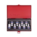 King Tony 1 2" Drive Torx Head Bit Socket Set T20- T60 60 Mm 9 Piece