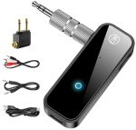 2 In 1 Bluetooth 5.4 Transmitter And Receiver 3.5MM Aux Jacks Rca Aircraft Airplane Stereo Wireless Audio Wdapter For Tv PC Car