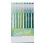 9 Piece - Languo Forest Green Gel Ink Pens