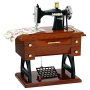 Sewing Machine MINI Music Box Vintage Sewing Music Box Clockwork Home Crafts Table Desk Decoration Birthday Gift