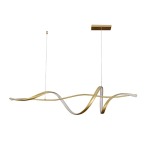 Drift LED Pendant Light - Gold Black - Black