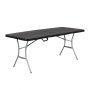 Folding Table 1.8M Black