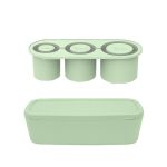 Large Silicone Ice Mold For Cup With Lid And Bin For 20 30 40 Oz - Green