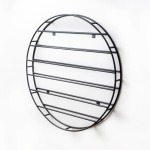 Round Wall Mounted Wine Rack : 12 Bottles