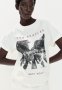 Oversized Printed T-Shirt - White & The Beatles
