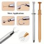 1PC 4 Claws Ball Bead Holder Pick-up Tool Crystal Prong Tweezers Catcher Grabbers With 4 Claws Piercing Jewelry Making Grasping Tools