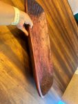 Large Dark Solid Wooden Bowl Demo