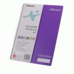 Rexel : A5 Feint Ruled Perforated Notebook - Purple