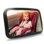 Shynerk Baby Car Mirror Safety Car Seat Mirror For Rear Facing Infant With Wide Crystal Clear View Shatterproof Fully Assembled Crash Tested And Certified
