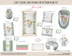 Cot Duvet Bedding Girly Safari And Friends With Pennygum Set