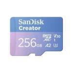 SanDisk Creator Micros Card Uhs-i 256GB + Adapter SDSQXAV-256G-IN6MS