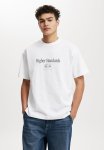 Cotton On Box Fit Graphic T-Shirt - White higher Standards