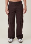 Cotton On Baggy Cargo Pant - Dark Chocolate Ripstop