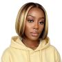 8INCH Piano Colour Highlight 13X4 Lace Front P4/27 Straight Bob Wig