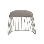 Knight Metal And Fabric Stool