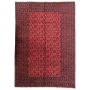 Hand Knotted Afghan Akche Bokhara Rich Red Wool Rug 294 X 200CM