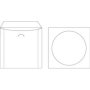 White Window No Gum Flap Cd Sleeve Envelopes 500 Pack