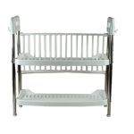 Ashcomonline Kitchen 2 Layer Dish Rack Aluminium Plate Kitchen Rack