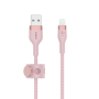 Belkin Boostcharge Pro Flex Usb-a Braided Silicone 1M Cable With Lightning Connector Pink