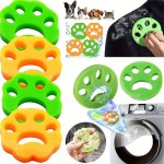 2PCS Pet Hair Remover Washing Machine Accessory Cat Dog Fur Lint Hair Remover Clothes Dryer Reusable Cleaning Laundry Dryer Catc
