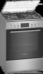 Bosch Serie 4 60CM Freestanding Gas Electric Cooker Stainless Steel