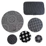 Black Food Cover Set 6 PC