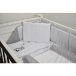 Cabbage Creek 5 Piece Cot Linen Set - Aeroplane Grey