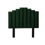 Cahya Steps Panel Headboard-three Quarter -emerald Green