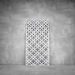 Laser Cut Screen - Design 107 - 2000 X 1000 X 20 Matt White Outdoor