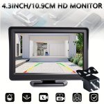 Diy Rear View Backup Reverse Camera & 10.92 Cm Lcd Monitor Vehicle Security W Cigarette Lighter Switch System